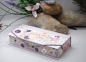 Preview: Stifte-Schachtel mit Klappdeckel ca. 21x10x4cm | floral | flieder | Art. Nr. 97040403